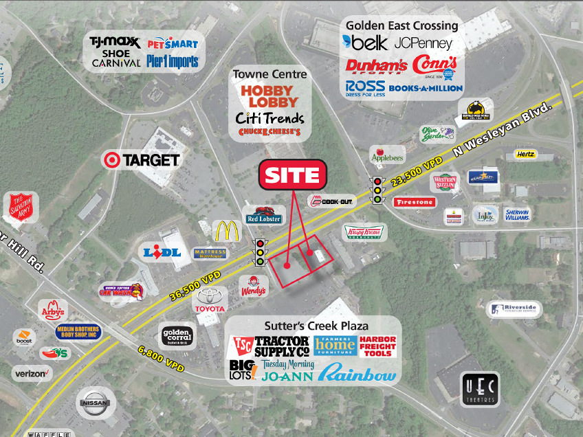  1.42 ACRE OUTPARCEL AVAILABLE FOR LEASE IN ROCKY MOUNT, NC