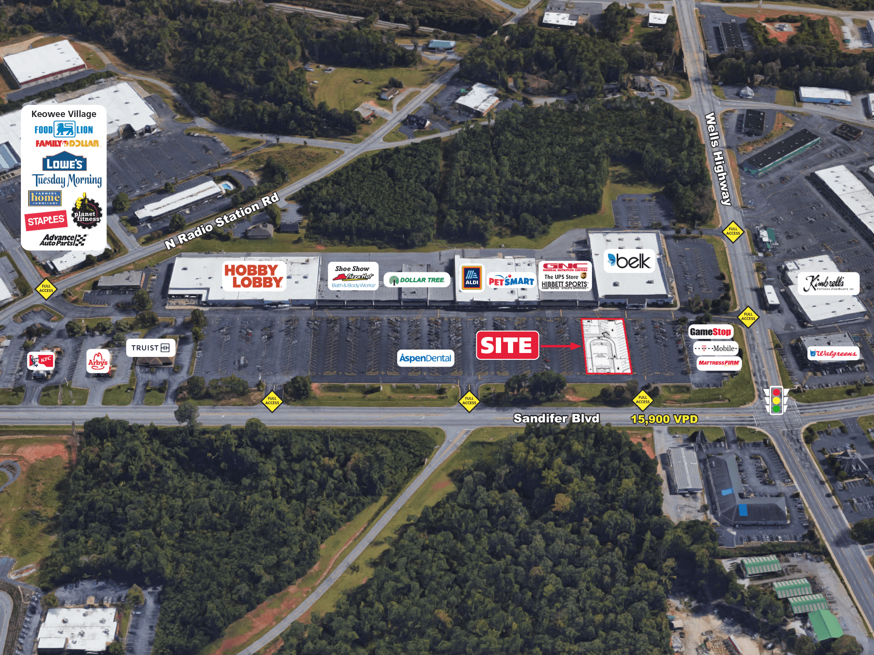 Outparcel Available – Seneca, SC – Applewood Shopping Center