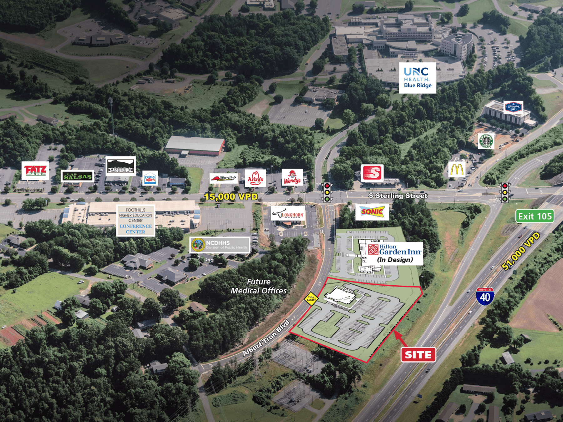 ± 2.8 ACRE RESTAURANT PAD IN MORGANTON, NC