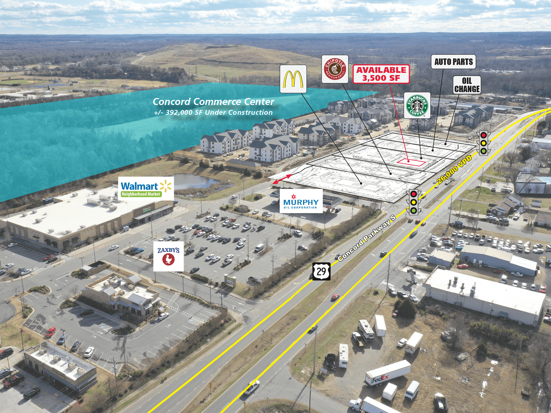 Parkway Commons – Retail Space Available