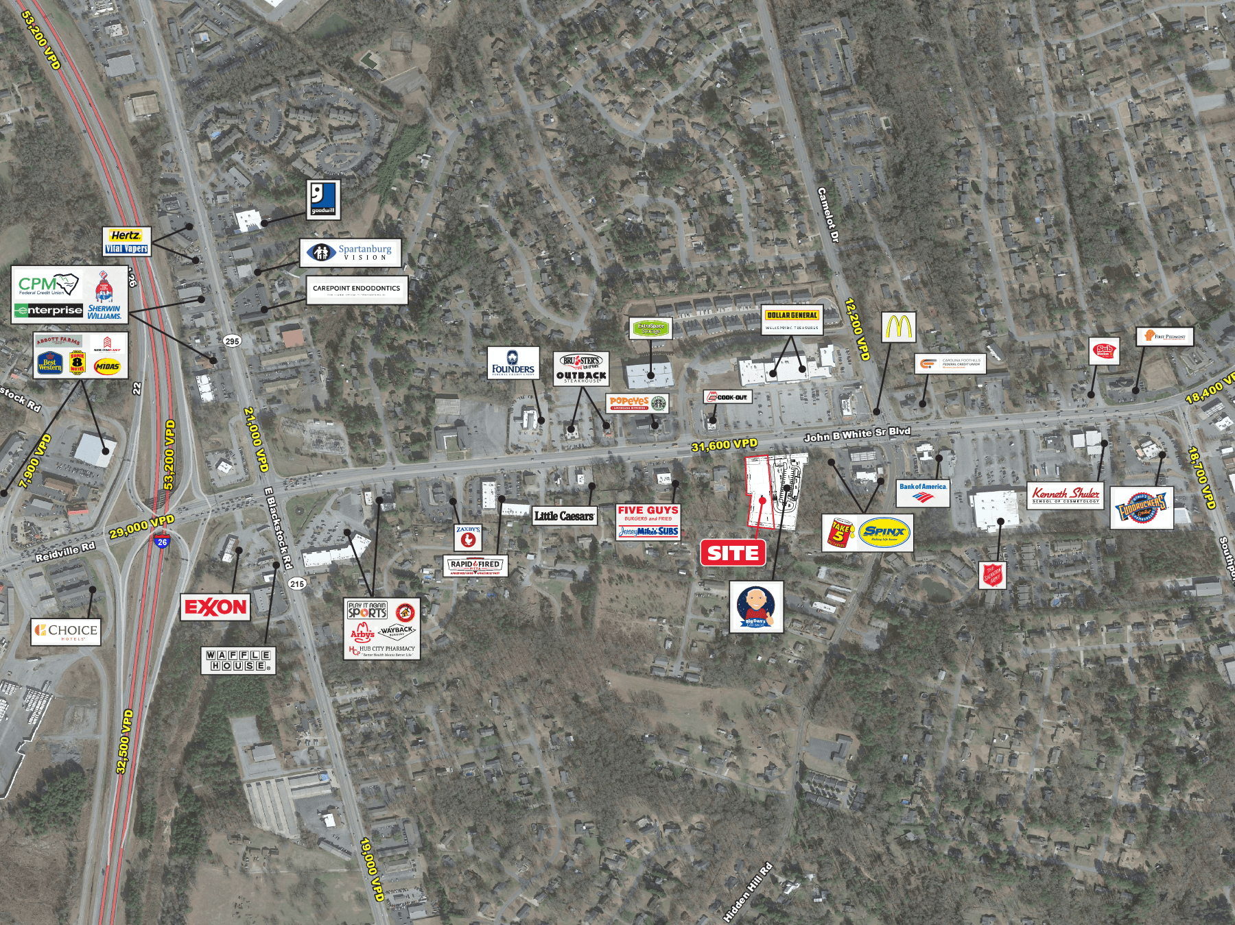 ±1.5 ACRE OUTPARCEL AVAILABLE IN SPARTANBURG