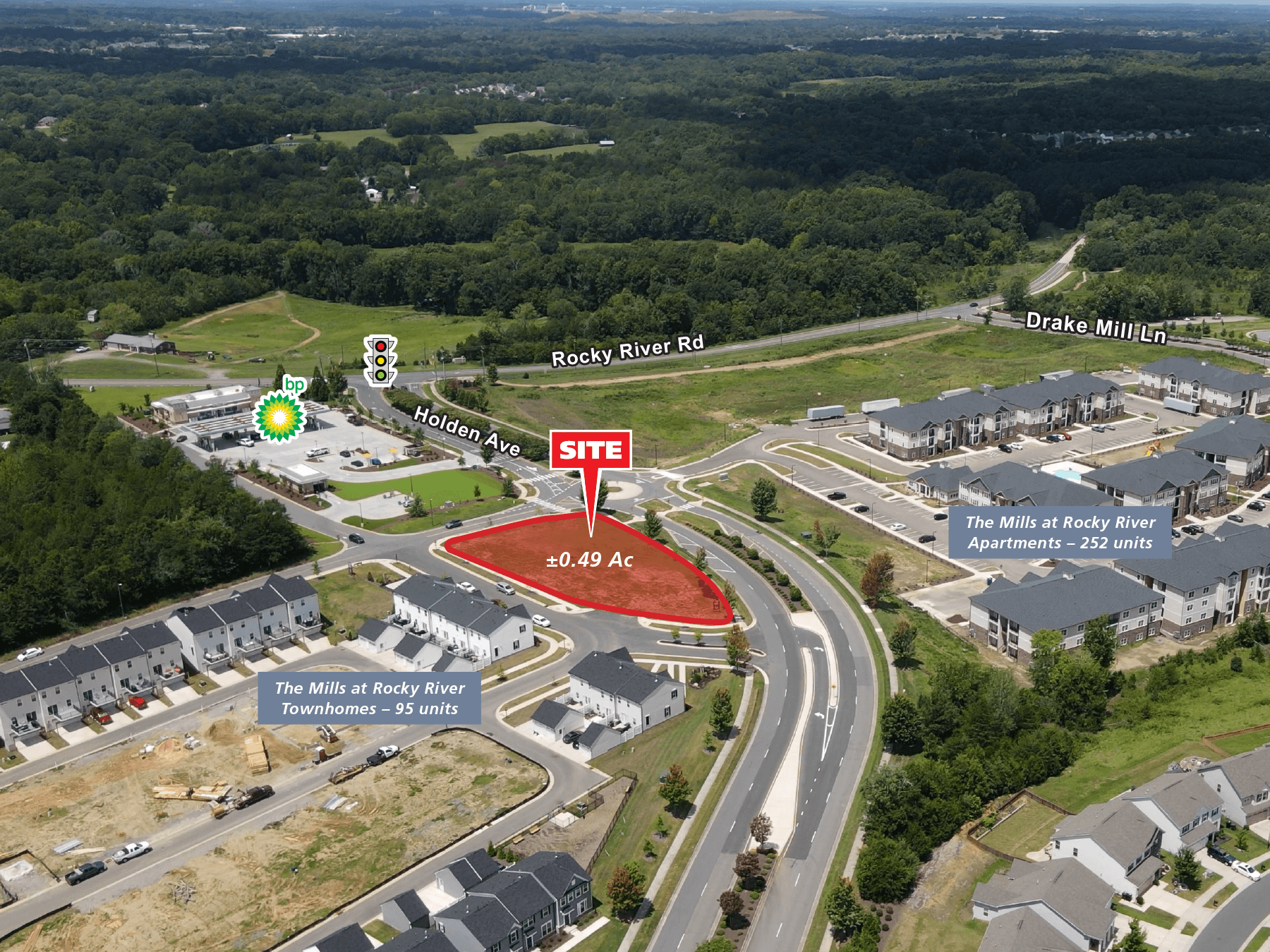 Rocky River Rd at The Mills – Concord